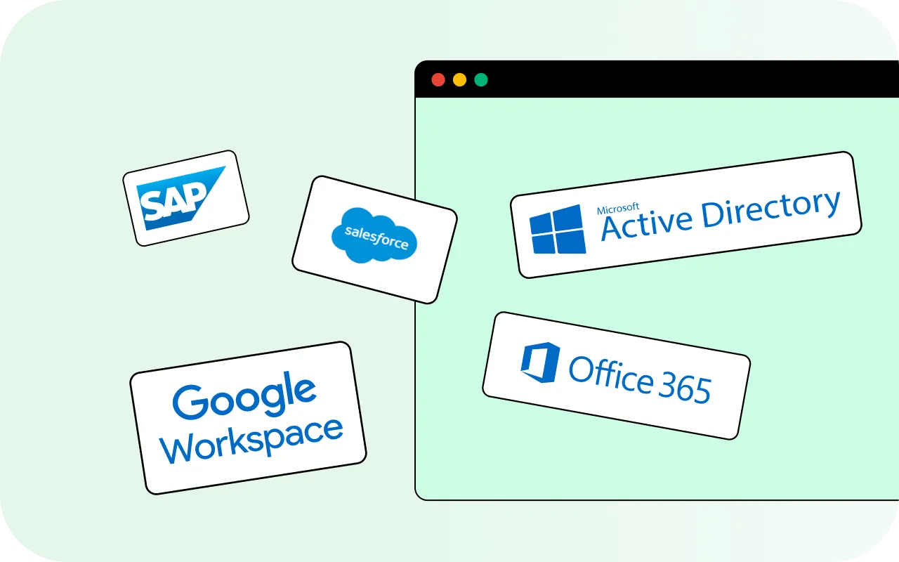 Ilustração representando automatização de acessos